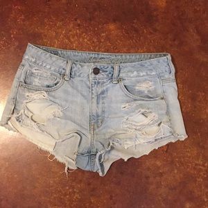 American eagle distressed shorts